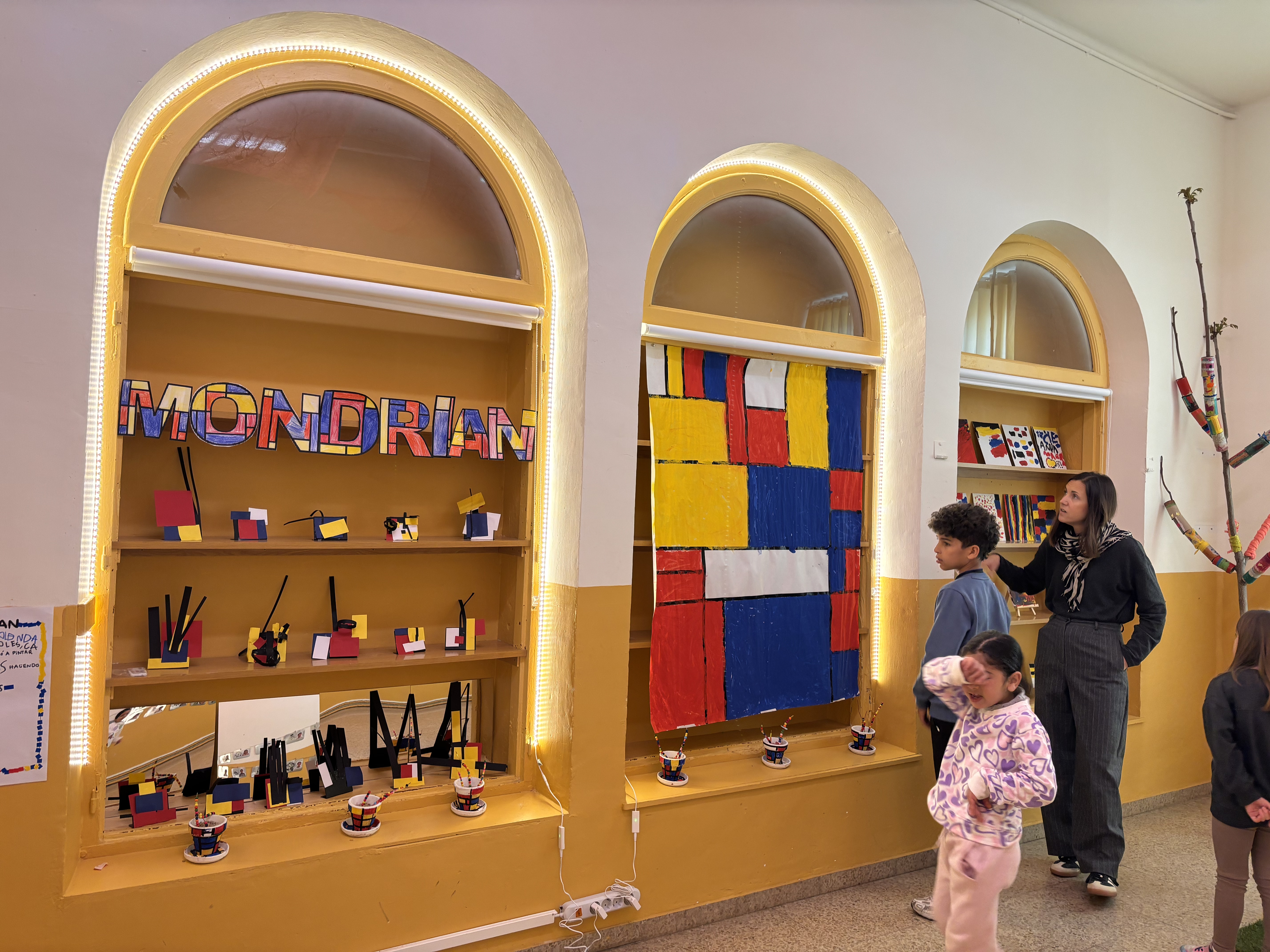 El museo con obras de los niños y niñas de 5 Años.
