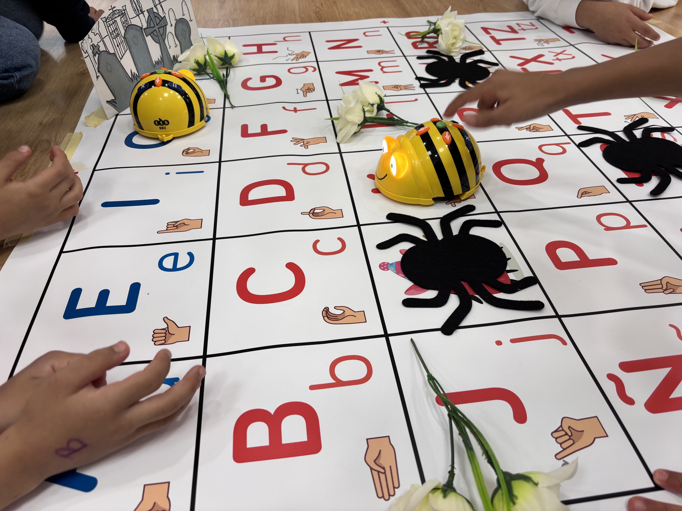 Dirigiendo a los BeeBots .